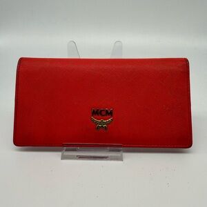MCM Coral Bifold Wallet